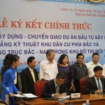 Mr. Le Quoc Binh, CII CEO, and Mr. Bui Xuan Cuong, Head of HCMC Transportation Department, signed the official contract