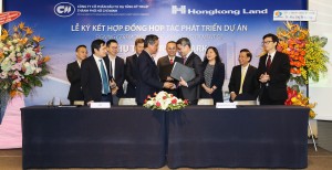 Lãnh đạo CII và Hongkong Land bắt tay ký kết hợp đồng
